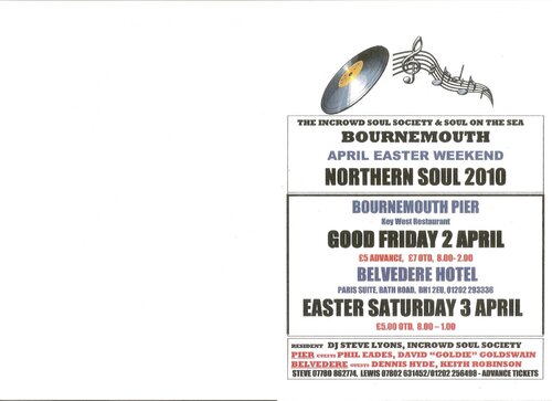 bournemouth easter weekend 2 & 3 april