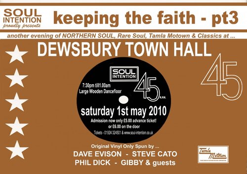 dewsbury town hall - saturday may 1st