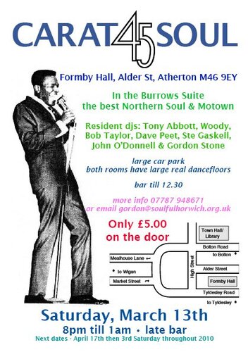 45 carat soul @ formby hall atherton - march 13th
