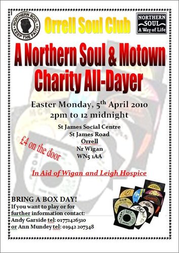 orrel charity soul alldayer in aid of wigan & leigh hospice