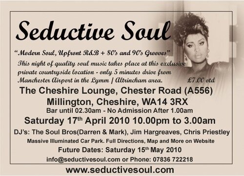 seductive soul - the cheshire lounge - a556 17th april 2010
