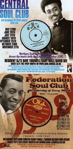 central soul club & federation soul club nottm 2010 dates