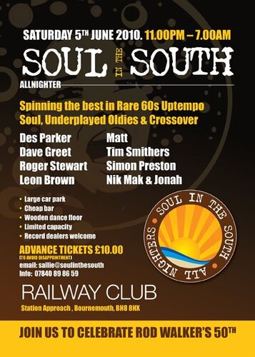 soul in the south allnighter, bournemouth