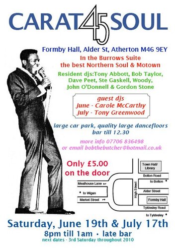 45 carat soul - formby hall - june and july