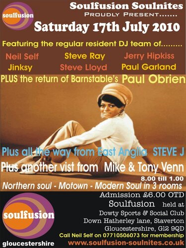 soulfusion gloucestershire sat 17th july