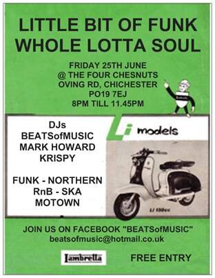 little bit of funk whole lotta soul, chichester, 25th june, free entry,