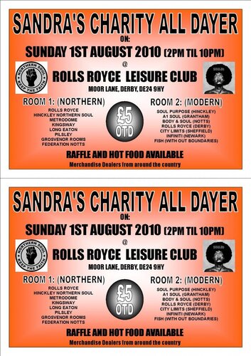 sandra's charity alldayer @ rolls royce derby