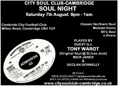 city soul club, cambridge