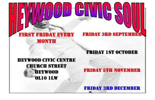 heywood civic soul-1st friday every month