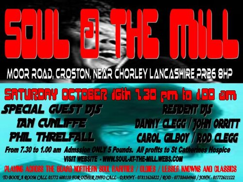 soul @ the mill croston october 16th