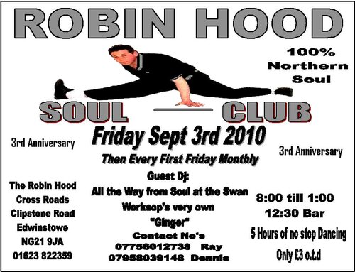 robin hood edwinstowe 3rd anniversary