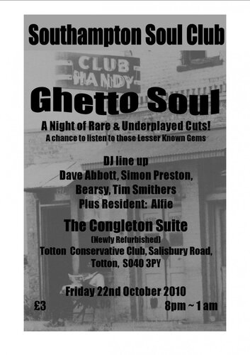 ghetto soul with southampton soul club