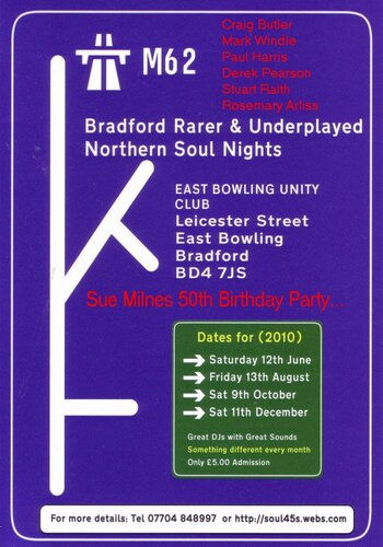 bradford rarer & underplayed soul events 12th june