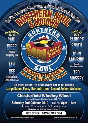 new chesterfield soul night 2nd october winding wheel