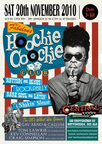 hoochie coochie club - nottingham - sat 20th november