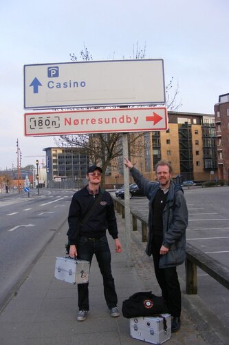 on the way to play an all-nighter in aalborg... it says casino on the sign!
