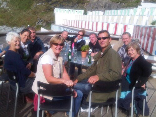 theresa amd friends @ the beach in newquay