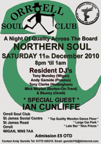 orrell soul club - saturday 11th december 2010