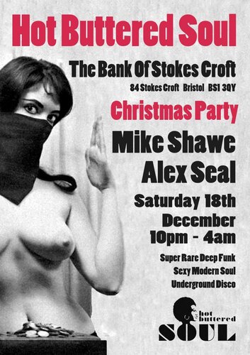 saturday 18th december * hot buttered soul xmas party special * 9pm-4am * free entry