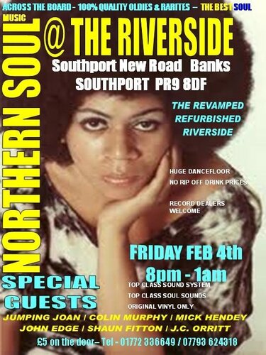 soul @ the riverside - southport - friday april 1st
