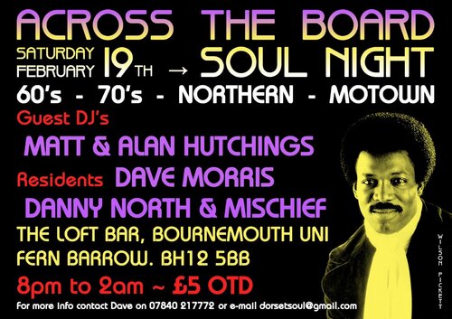 on the soul side sat.feb 19th @ the loft bar,bournemouth uni
