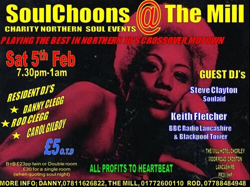 soulchoons @ the mill ( charity events) 5th feb 2011