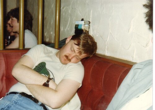 barry waddington in full flow @ rudies, scarborough 1983