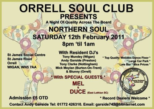 orrell soul club - saturday 12th february 2011