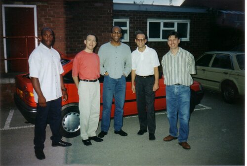 all five in car park @york holgate club, july 1995