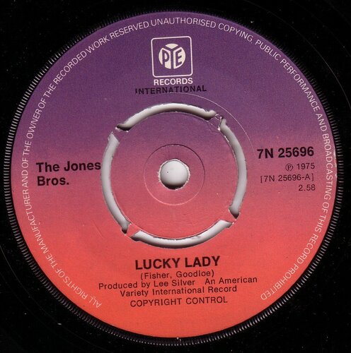 the jones bros lucky lady (uk pye)