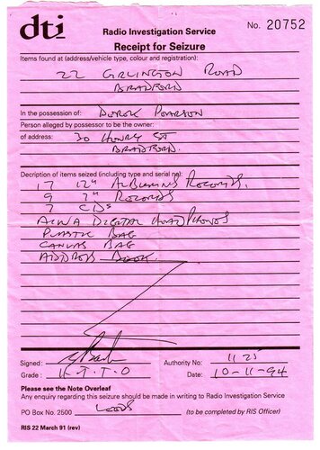 dti seizure notice november 1994