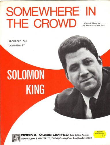 solomon king 1968 sheet music
