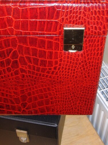 red mock croc 12inch box 21.03.13 b