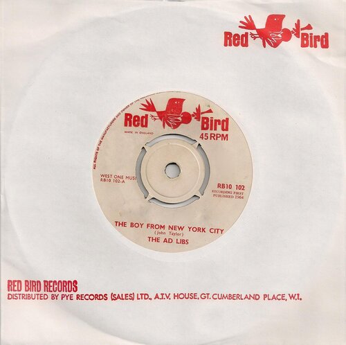 ad libs the boy from new york city red bird rb102 1964