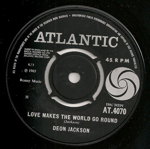 deon jackson love makes the world go round atlantic at.4070