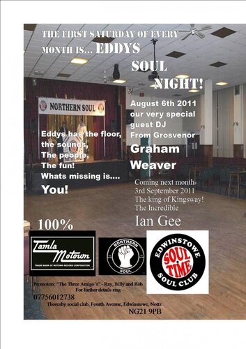 next eddy's is on 6th august 2011