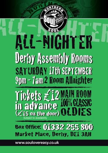 derby assembly rooms allnighter 17th september
