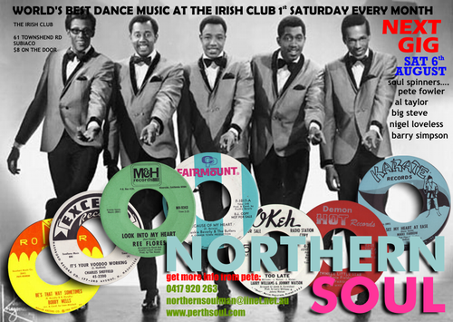northern soul at the irish club, subiaco, western australia