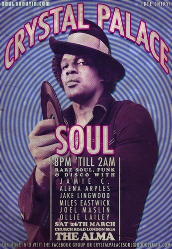 crystal palace soul - sat 26th march 2011 - free entry!