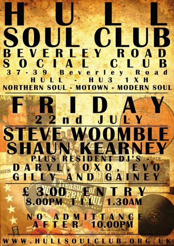 hull soul club 22nd july