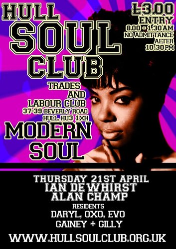 hull soul club 21st april
