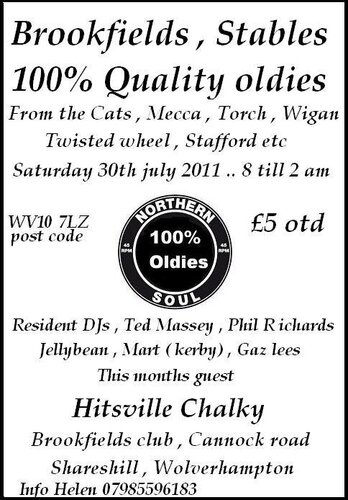 brookfields club (stables) 100% quality oldies night