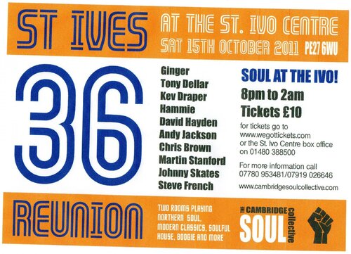 st ives reunion sat oct 15th @ the ivo st ives cambs