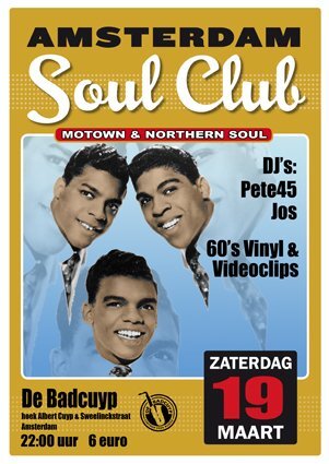 amsterdam soul club saturday march 19th