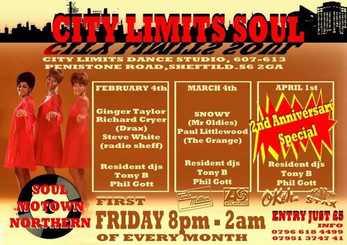 city limits soul nights sheffield 2nd anniversary!!