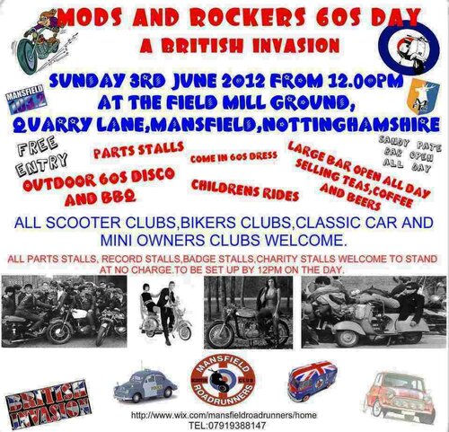 a day for the 60's mod's & rocker's