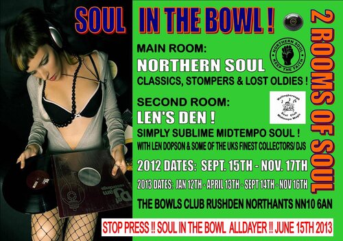 soul in bowl dates 2012/13 inc alldayer