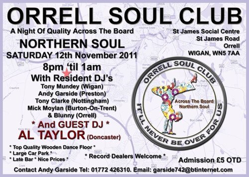 orrell soul club 12th november 2011