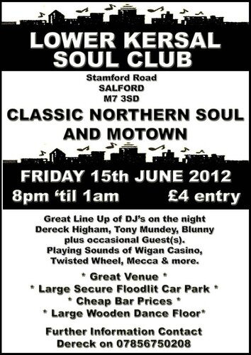 lower kersal soul club - friday 15th june 2012