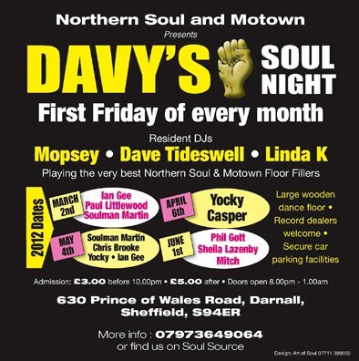 davy's soul night 1st friday of the month